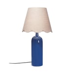 Carter bordlampe - Blå/lin