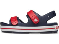 Crocs Crocband Cruiser Sandal T, Navy/Varsity Red, 6 UK Child
