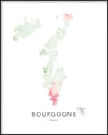 Wineprints Akvarell Bourgogne (40x50)