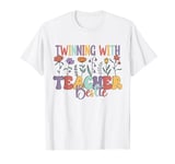 Twinning with my teacher bestie Flower Matching teachers T-Shirt
