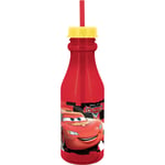 Disney Vattenflaska med sugrör Cars 3 500 ml röd DISNEY