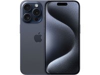 Apple iPhone 15 Pro - 5G smartphone - dual-SIM / Internal Memory 1 TB - OLED-skärm - 6.1 - 2556 x 1179 pixlar (120 Hz) - 3 st. bakre kameror 48 MP, 12 MP, 12 MP - front camera 12 MP - blått titan