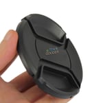 72mm Front Lens Centre Pinch Snap-On Hood Cap Cover For Canon Nikon Pentax Sony