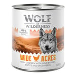 Økonomipakke Wolf of Wilderness Adult 24 x 800 g – Single Protein  - Wide Acres - Kylling