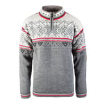 Dale of Norway Men's Vail Sweater Smoke/Raspberry/Off white/Dark charcoal/Light charcoal XS, Smoke/Raspberry/Off White