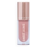 Makeup Revolution Sweet Bomb Lip Gloss 4.5ml (Various Shades) - Strawberry Swirl Nude
