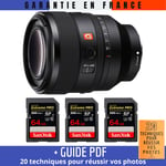 Sony FE 50mm f/1.2 GM + 3 SanDisk 64GB Extreme PRO UHS-II SDXC 300 MB/s + Guide PDF ""20 TECHNIQUES POUR RÉUSSIR VOS PHOTOS