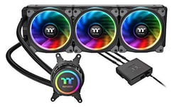 Thermaltake Floe 360mm, TR4 Exclusive, 16.8 Million Color Software Enabled (TT RGB Plus/Alexa/Razer Chroma), AIO CPU Liquid Cooler CL-W235-PL12SW-A, Black