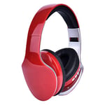 New Wireless Headphones Bluetooth Headset Foldable Stereo Headphone Gaming Earphones With Microphone For PC Mobile phone Mp3 Red