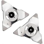 2-pack ersättningsblad för Robomow robotgräsklippare RS TS MS RC TC MC modeller rostfritt stål xh  (YJD)