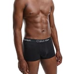 Calvin Klein Men's Trunk 3pk Trunks, Black(drk Black Shadow), XS