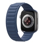 Dux Ducis BL Series - Apple Watch 9/8/7/6/5/4/3/2/1/SE - 41/40/38mm - Magnetisk twill urrem - Blå