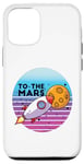 iPhone 12/12 Pro Small white rocket is on its way to the Mars space universe Case