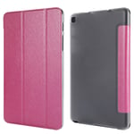 Pu Leather Folio For Coque Samsung Tab A 8.0 2019 Case Protect Shell For Samsung Galaxy Tab A 8 Case A8 SM-T290 T295 T297 Coque-Rose
