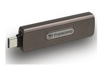 Transcend ESD330C - SSD - krypterat - 512 GB - extern (portabel) - USB (USB-C kontakt) - 256 bitars AES - dark grayish brown