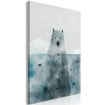 Billede - Polar Bear (1 Part) Vertical - 40 x 60 cm - På italiensk lærred