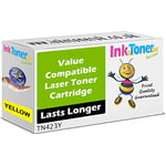 Compatible TN423Y Yellow High Capacity Toner Cartridge (TN423Y)