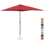 Uniprodo Kakkoslaatu Aurinkovarjo suuri - viininpunainen suorakulmainen 200 x 300 cm