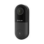 TELLUR SMART Video Camera DoorBell WiFi, PIR Motion Detection, 1080p Resolution, Night Vision, Two-Way Audio, Home Security, Compatible with Google Home and Amazon Alexa, Wired, Black