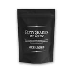 Life of Spice Fifty Shades of Grey Spice Rub | All Purpose BBQ Rub for Meat, Fish and Veg | 38g Pack with Recipe Card | Rosemary Fennel and Earl Grey Tea | Zesty Barbecue Rub with Zing