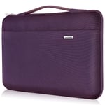 Landici Laptop Case Sleeve 14 15 15.6 Inch with Handle,360°Protective Waterproof Computer Cover Bag Compatible with 16" MacBook Pro 2020,Surface Book 3/2,ASUS Acer Hp Chromebook-Purple