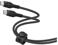 Belkin BoostCharge Pro Flex USB-C till USB-C 2.0-kabel (svart)