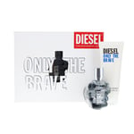 Diesel Only The Brave 35ml Eau de Toilette,  50ml Shower Gel Gift Set for Men
