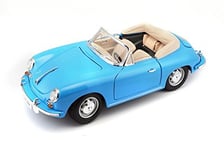 Bburago - 12025Bl - Véhicule Miniature - Modèle À L'Échelle - Porsche 356 B Cabriolet - 1961 - Echelle 1/18 Coloris aléatoire