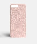 The Case Factory Skal iPhone 7 Plus/iPhone 8 Plus Croco Rosa