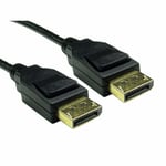 Display Port Monitor Cable v1.4 8k@60Hz Gold Locking Ends 8k HD Video Lead 2m