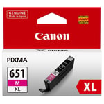 Canon CLI651XLM Ink Cartridge Magenta, High Yield 750 pages for Canon PIXMA MG6360, MG5460,iP7260 ,MX726, MG5560, iP8760, iX6860, MG6460 , MG7160, MX926,  MG5660, MG6660 , MG7560 Printer