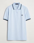 Fred Perry Twin Tipped Polo Shirt Light Smoke