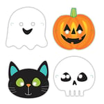Amscan Internatinal Ltd Masques Halloween en carton x 4