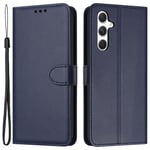 Samsung Galaxy S25 Plus / S24 Plus Plånboksfodral med handrem - Blå