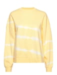 Tie-Dye Sweatshirt Tops Sweat-shirts & Hoodies Sweat-shirts Yellow Mango