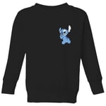 Disney Stitch Backside Kids' Sweatshirt - Black - 11-12 Years