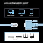 CMYKZONE Cisco Console Cable Serial Cable Rj45 to DB9 & RS232 to USB (2 In 1) fo