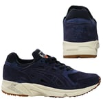 Asics Gel-DS Trainer OG Lace Up Mens Lo Top Navy Suede Trainers HL7A3 5858 B55C
