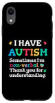 Coque pour iPhone XR Soutien à l'autisme non verbal, aux troubles de sensibilisation à l'autisme TSA