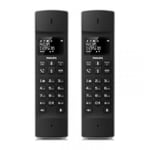 Philips 4000 series wireless landline telephone M4502B/34 black 1.6" design