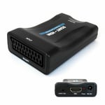 1080P Scart To HDMI MHL Converter Audio Video Adapter For HDTV STB Sky Box UK