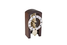 Hermle 23015-030721 Horloge de Table Moderne en Noyer Marron 18 cm x 9 cm x 11 cm