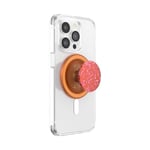 PopSockets: PopGrip Round pour MagSafe - Anneau Adaptateur pour MagSafe Inclus - Support et Poignée pour Smartphone et Coques avec Un Top Interchangeable - Aluminum Clay Speckle