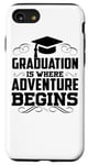 iPhone SE (2020) / 7 / 8 Graduation Is Where Adventure Begins - Funny Student Case