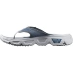 Salomon Reelax Break 6.0 Men's Recovery Shoes, Cushioned Stride, Seamless Foothold, and Lightweight, Blue Ashes, 9.5