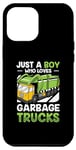 iPhone 15 Pro Max Just A Boy Who Loves Garbage Trucks Trash Love Truck Boys Case