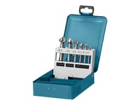 Makita - Borrsats - Försänkning - 6 Delar - 6.3 Mm, 12.4 Mm, 16.5 Mm, 8.3 Mm, 10.4 Mm, 20.5 Mm - M5, M6, M8, M10, M4, M3 - 5 Mm, 6 Mm, 8 Mm, 10 Mm - Cylindrical - Längd: 50 Mm, 60 Mm, 56 Mm, 45 Mm, 63 Mm - För Makita Dhp453rfew, Dlx2497j