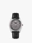 Vivienne Westwood VV274CGBK Unisex Pennington Quartz Leather Strap Watch, Black/Cool Grey