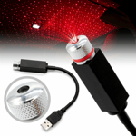 Galaxy Lights - USB Stjärnprojector till Bilen - Röd (Röd) - TheMobileStore Gadgets