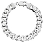 Elements Silver B5110 Heavyweight Diamond Cut Bracelet Jewellery